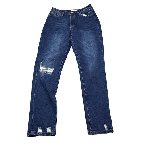 Vervet Los Angeles Women's Distressed Straight-Leg Jeans Size 29 Cotton Blend - Picture 1 of 16